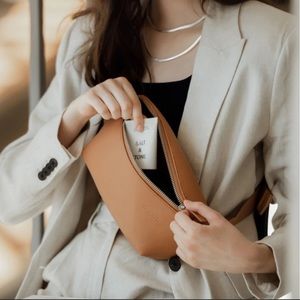 Monos Metro Sling Bag Saddle Tan Vegan Leather